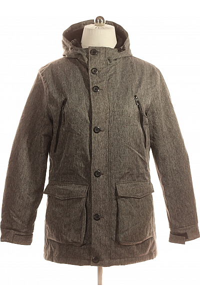 Pánská Bunda Šedá Second Hand Vel. L