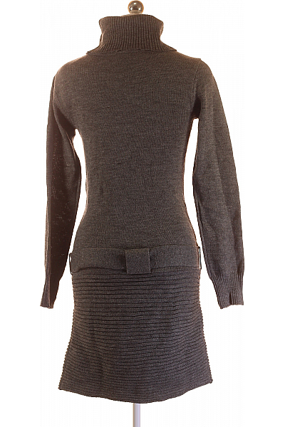  Šaty Pletené Šedé Melrose Vel. 36