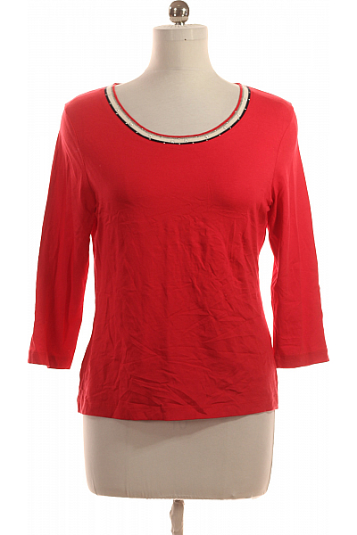 Jednoduché Dámské Tričko Červené Vel. 42