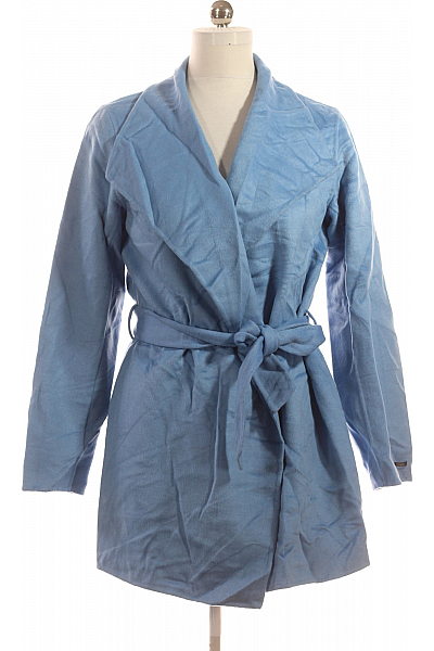 HALLHUBER Dámský Kabát Vlněný Modrý Vel. 42