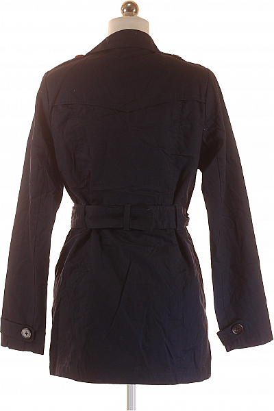 Dámský Kabát Modrý Second hand Vel. 36