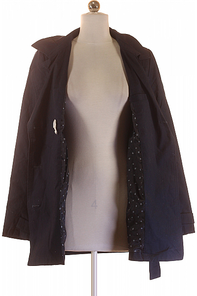 Dámský Kabát Modrý Second hand Vel. 36