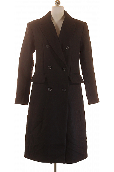 Dámský Dlouhý Kabát Černý Vel. 36