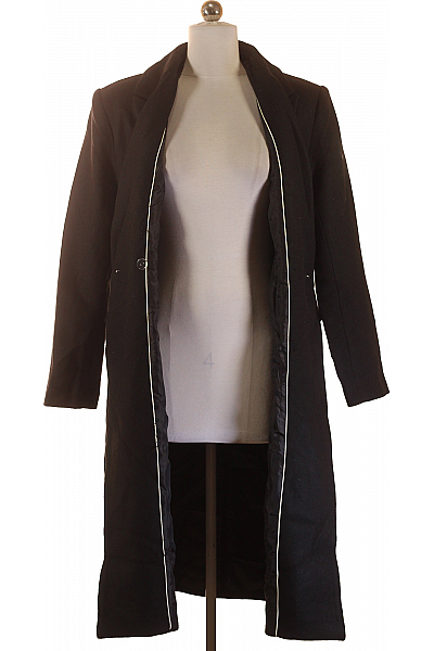 Dámský Dlouhý Kabát Černý Vel. 36