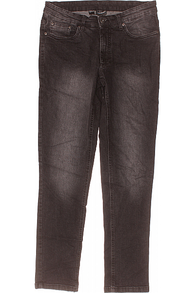 RAINBOW Pánské Rovné Džíny Černé Vel. 31