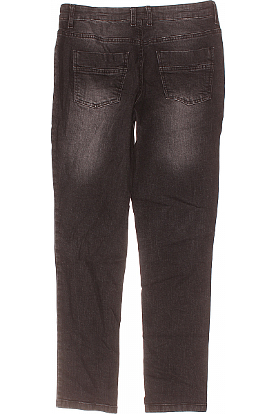 RAINBOW Pánské Rovné Džíny Černé Vel. 31