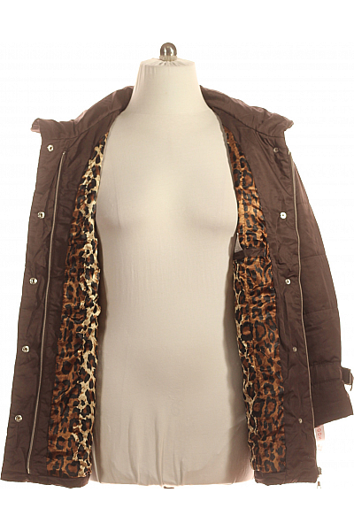 Prošívaná Dámská Bunda Hnědá Vel. 46