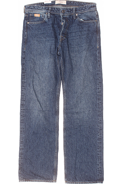 Pánské Rovné Džíny Modré JACK & JONES Second Hand Vel. 33/34