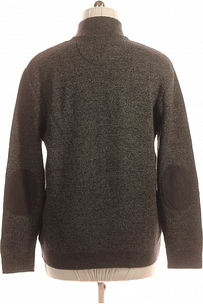 Pánský Cardigan Vlněný Šedý Vel. 56