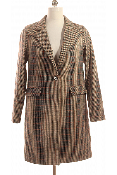 Krátký Dámský Kabát Hnědý New Look Vel. 40