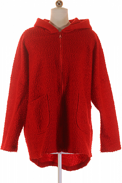 Krátký Dámský Kabát Červený Vel. S