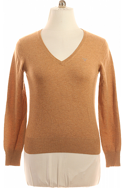 GANT Dámský Svetr Vlněný Hnědý Second Hand Vel. L