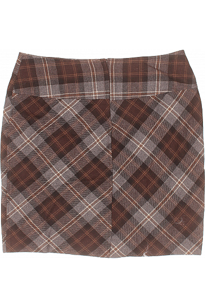 Kostkovaná  Sukně Šedá Dreamstar Second hand Vel. 38