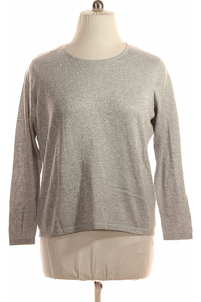 Canda  Halenka Pletená Stříbrná Vel. L