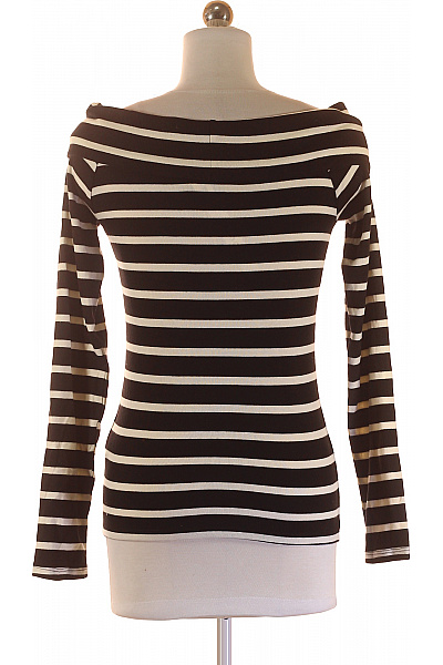 Amisu Dámské Tričko Černobílé Second hand Vel. L