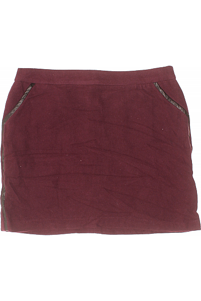 Sukně Vlněná Vínová Vel. 44