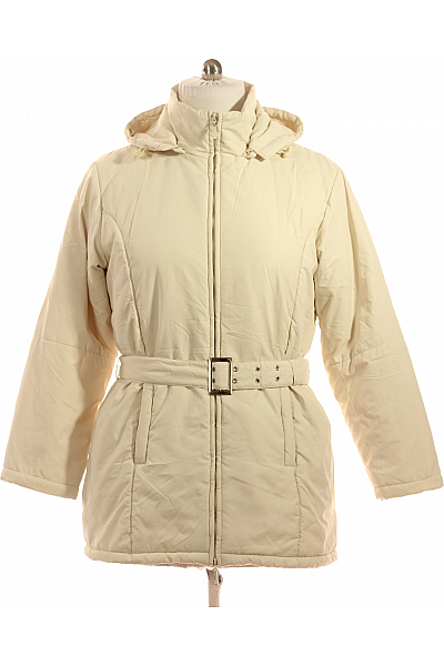 Dámská Bunda Béžová Second Hand Vel. L