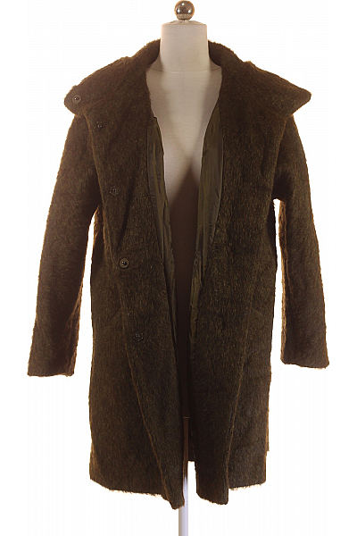 HALLHUBER Krátký Dámský Kabát Vlněný Zelený Vel.  34