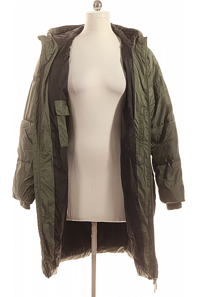 Esmara Dámská Zimní Dlouhá Bunda Zelená Vel. 40/42