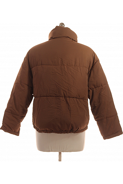 Bershka Prošívaná Dámská Bunda Hnědá Vel. M