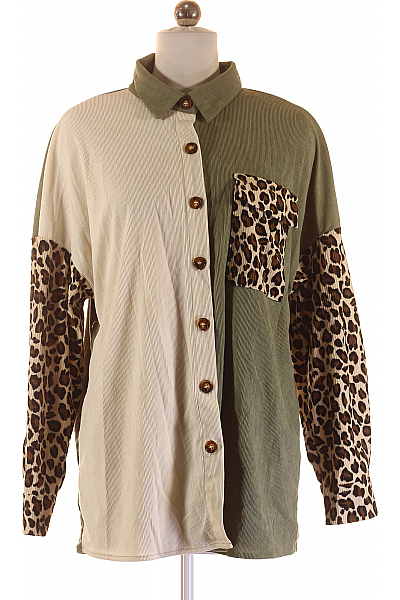 Vzorovaná Dámská Košile Barevná Second Hand Vel. S