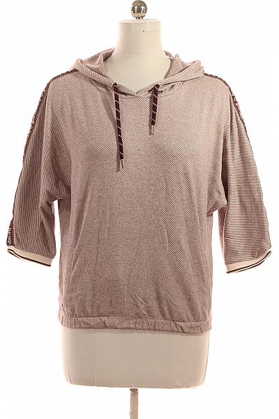 Dámské Tričko S Potiskem Vínová Second Hand Vel. 38