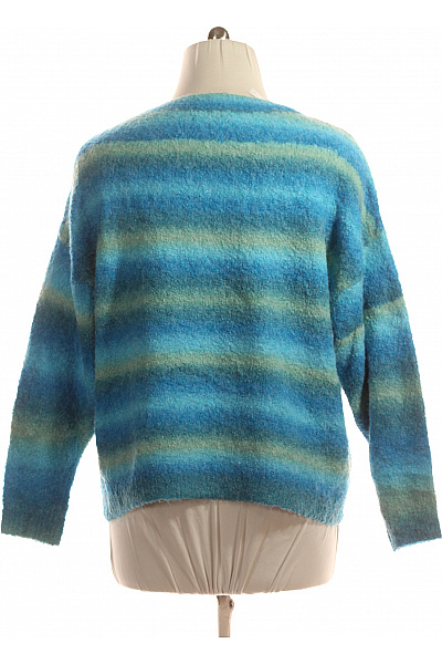 Dámský Pulovr Modrý RAINBOW Vel. 44/46