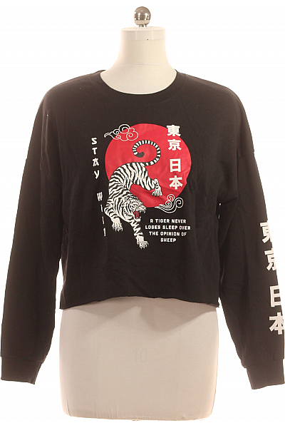 Dámská Mikina Černá FB SISTER Second Hand Vel. M