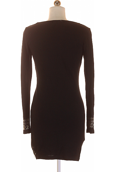  Šaty Pletené Černé Second hand Vel. S/M