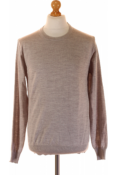 Charles Tyrwhitt Pánský Svetr Vlněný Šedý Vel. M