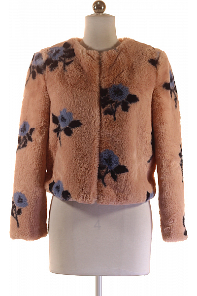 ZARA Dámský Kabát Růžový Vel.  S