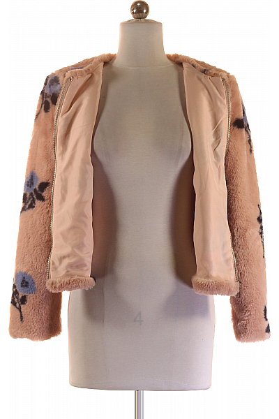 ZARA Dámský Kabát Růžový Vel.  S