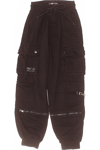 Dámské Kalhoty Černé FB SISTER Second Hand Vel. XXS