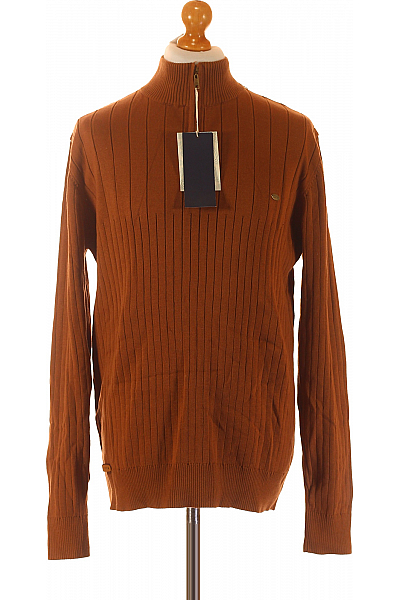 Pánský Svetr Hnědý Vel. L