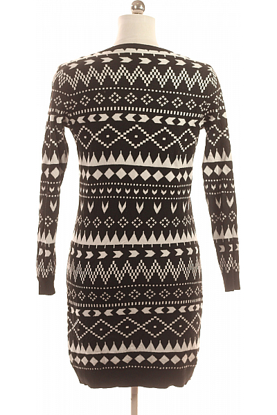  Šaty Pletené Černobílé