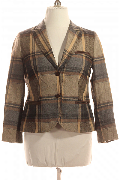 S.OLIVER Teplé Dámské Sako Vlněné Hnědé Vel. 44