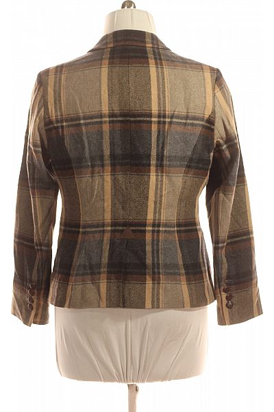 S.OLIVER Teplé Dámské Sako Vlněné Hnědé Vel. 44