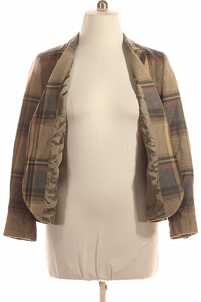 S.OLIVER Teplé Dámské Sako Vlněné Hnědé Vel. 44