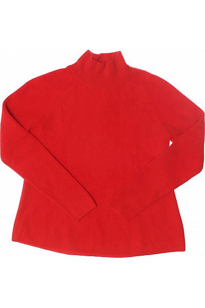 Dámský Svetr Kašmírový Červený Second Hand Vel. S