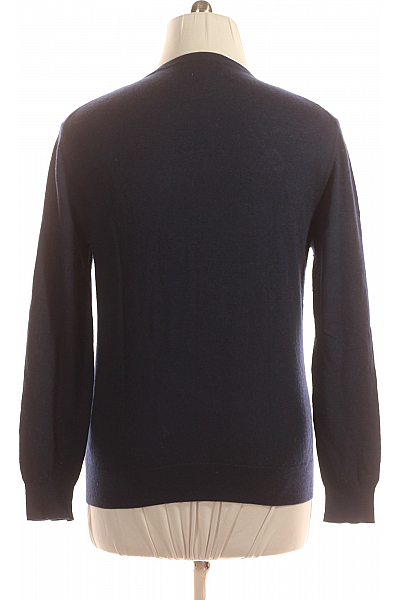 Pánský Svetr Meriný Modrý Vel. XL