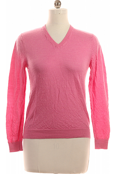 Dámský Svetr Vlněný Růžový Vel. 38