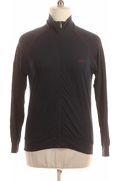 Pánská Mikina Modrá Hugo Boss Second Hand Vel. M