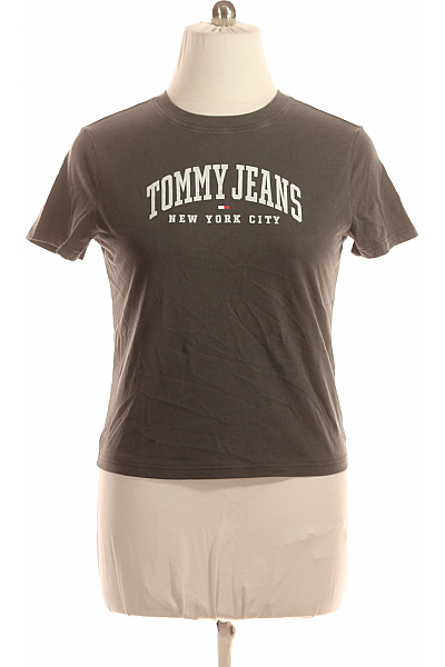 TOMMY HILFIGER Dámské Tričko Šedé Vel. L