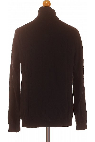 Pánský Cardigan Vlněný Černý Second hand Vel. XL