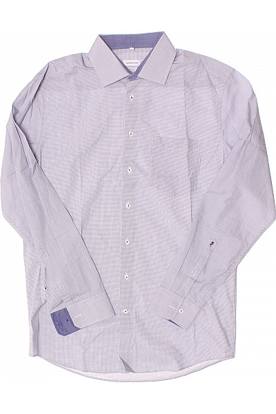 Pánská Košile Jednobarevná Fialová Seidensticker Vel. M