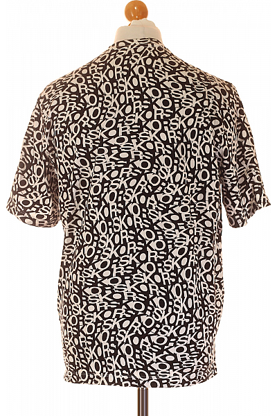 Jednoduché Pánské Tričko Černobílé MICHAEL KORS Vel. M