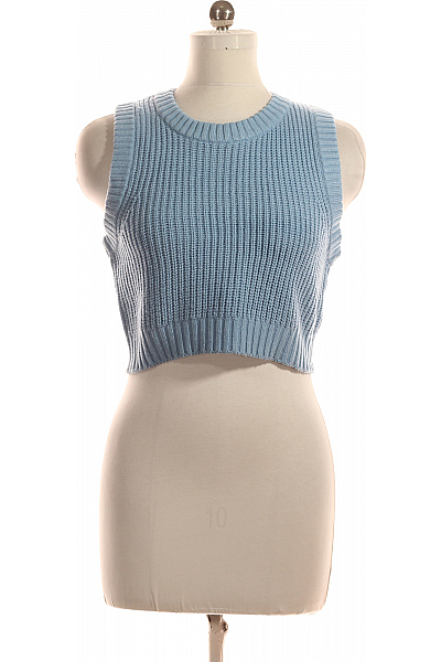 Kratká Dámská Vesta Modrá Second Hand Vel. M