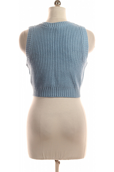 Kratká Dámská Vesta Modrá Second hand Vel. M