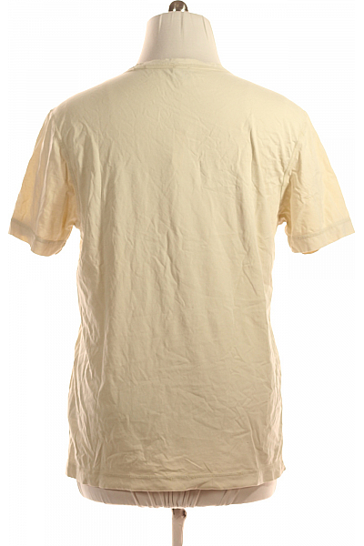 Hugo Boss Jednoduché Pánské Tričko Béžové Vel. XL