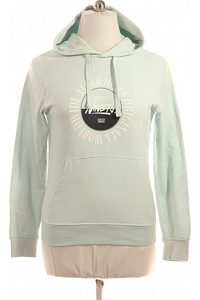 JACK & JONES Pánská Mikina Bez Zapínání Modrá Vel. M